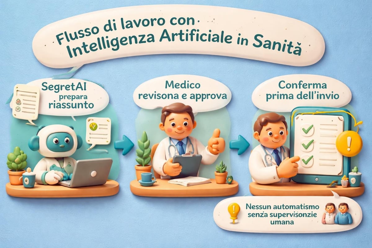 Supervisione medica su AI sanitaria