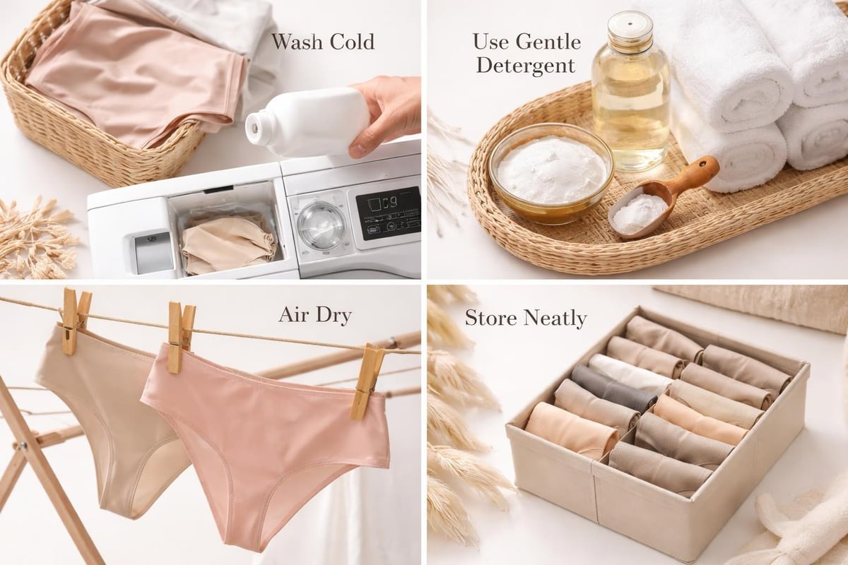 Seamless thong care