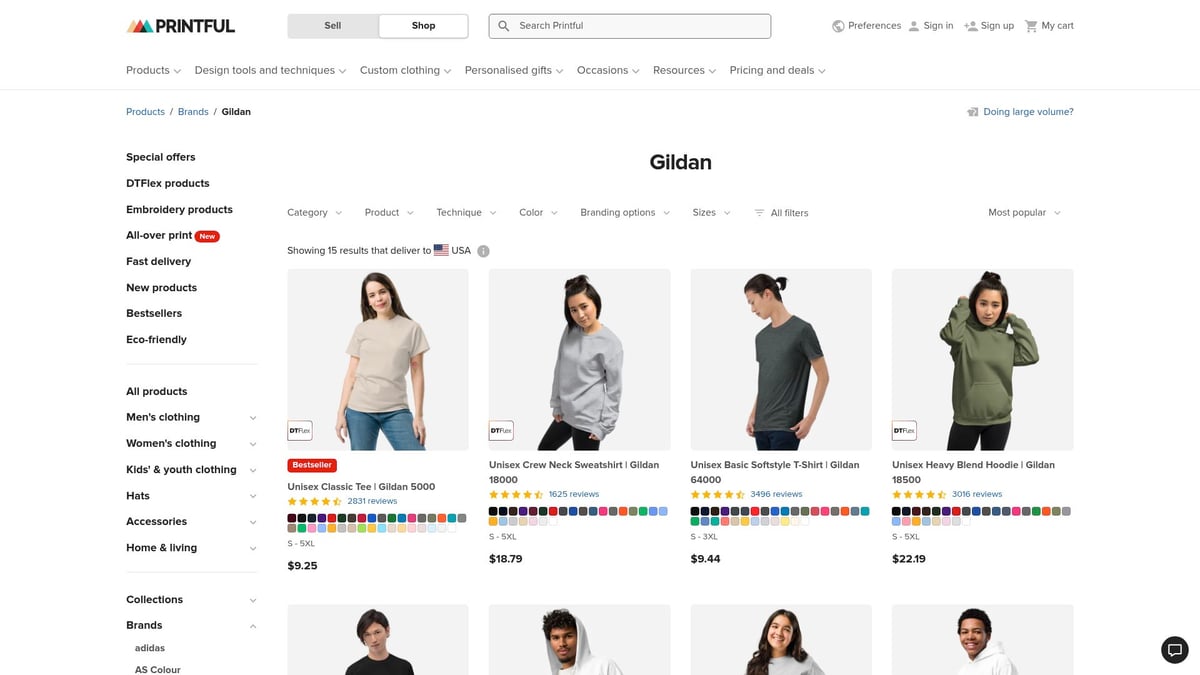 Top 7 Quality Shirts For Printing To Try In 2025 - Gildan Softstyle 64000