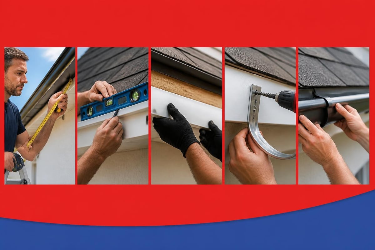 Gutter installation process