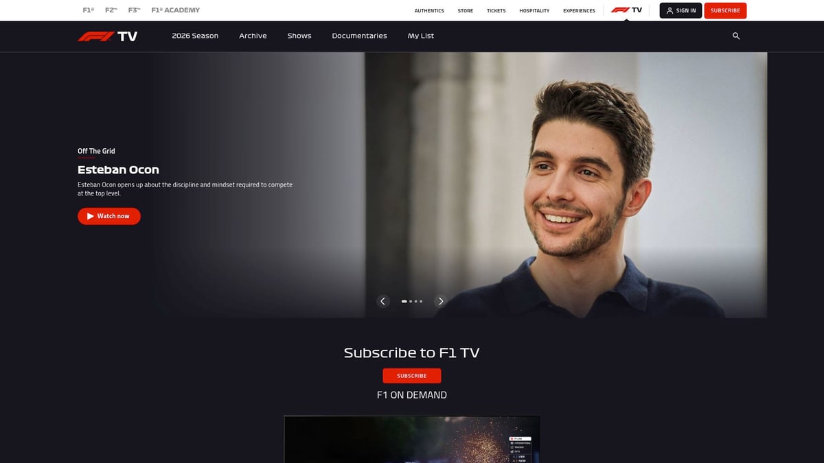 9 Amazing F1 Themed Gifts Every Racing Fan Will Love in 2026 - F1 TV Pro Annual Subscription