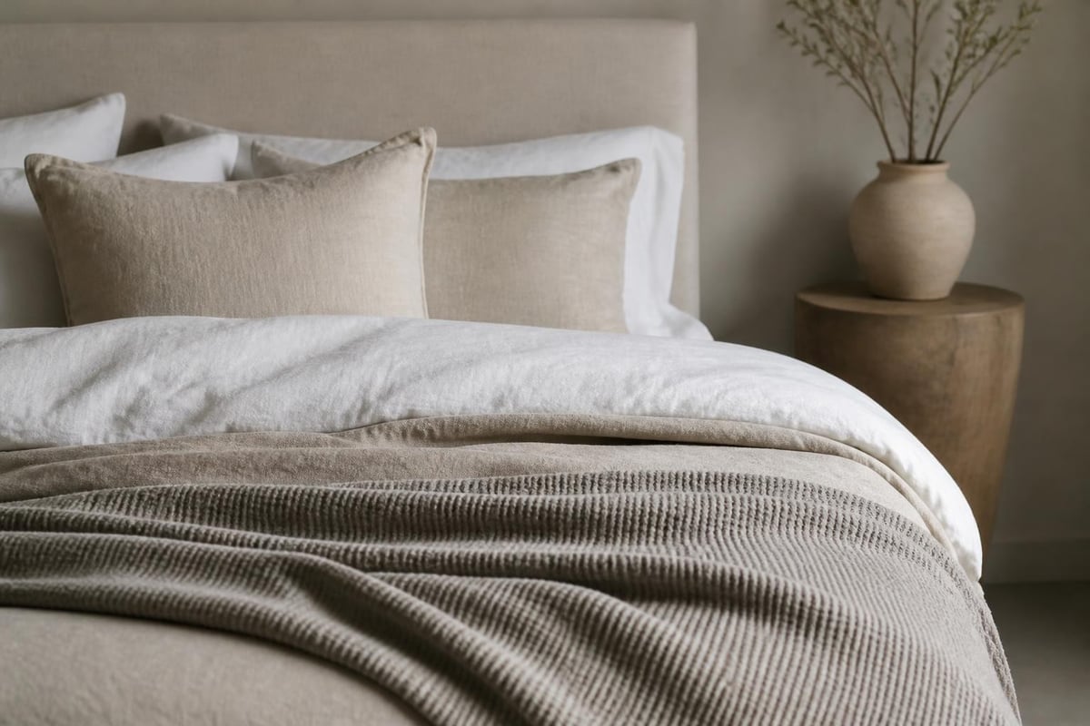 Bare bedding styling techniques