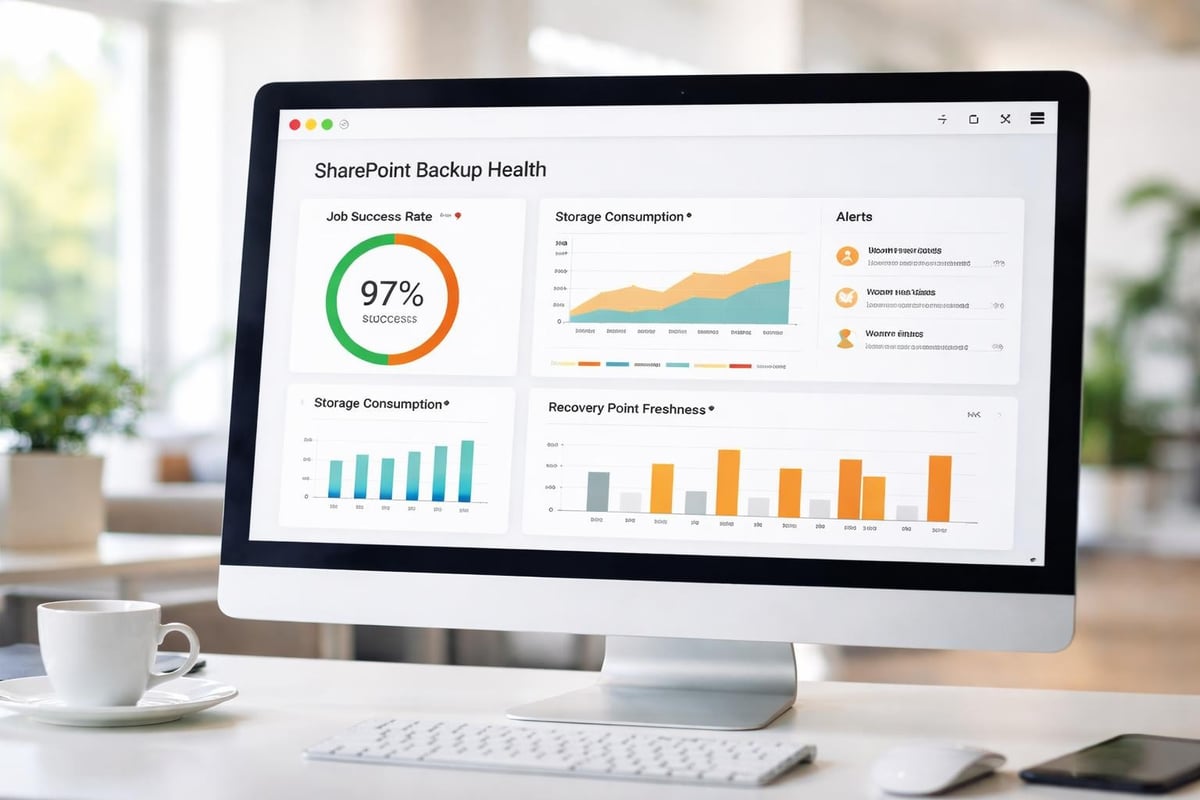 Backup monitoring dashboard