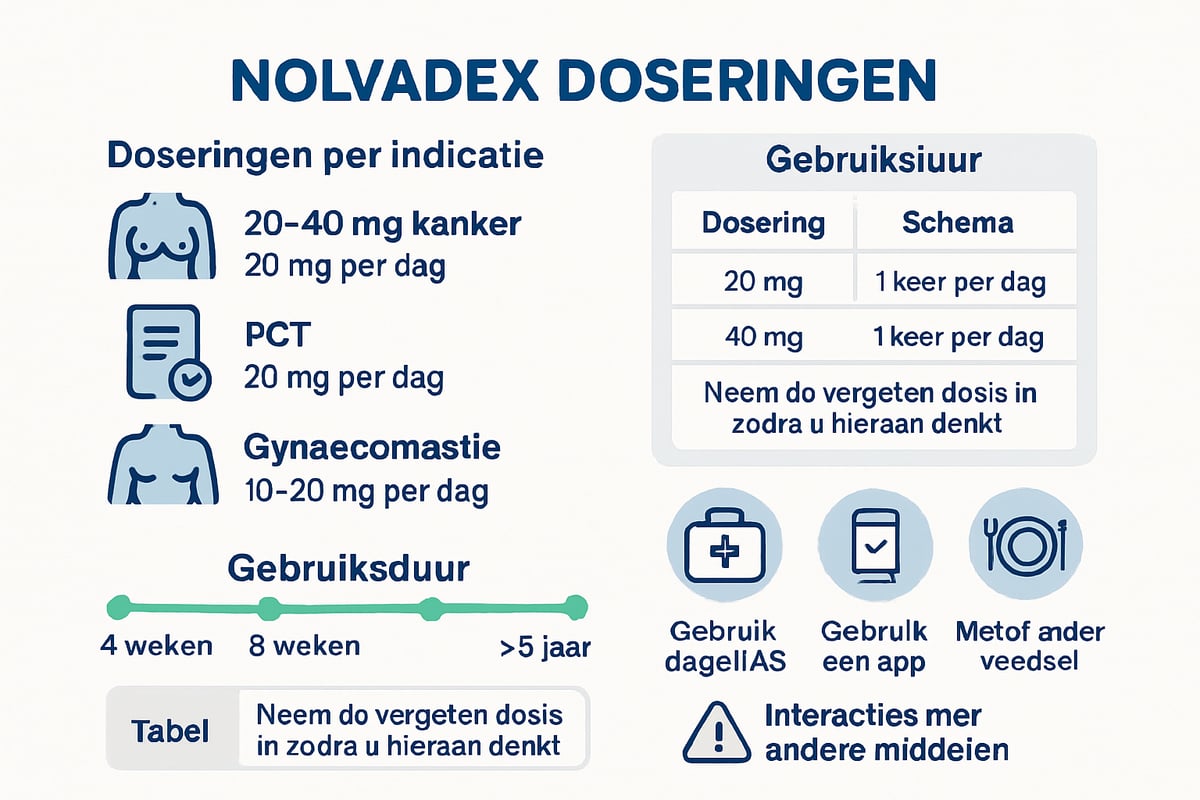 Gebruik van Nolvadex: Dosering, Inname & Praktische Tips