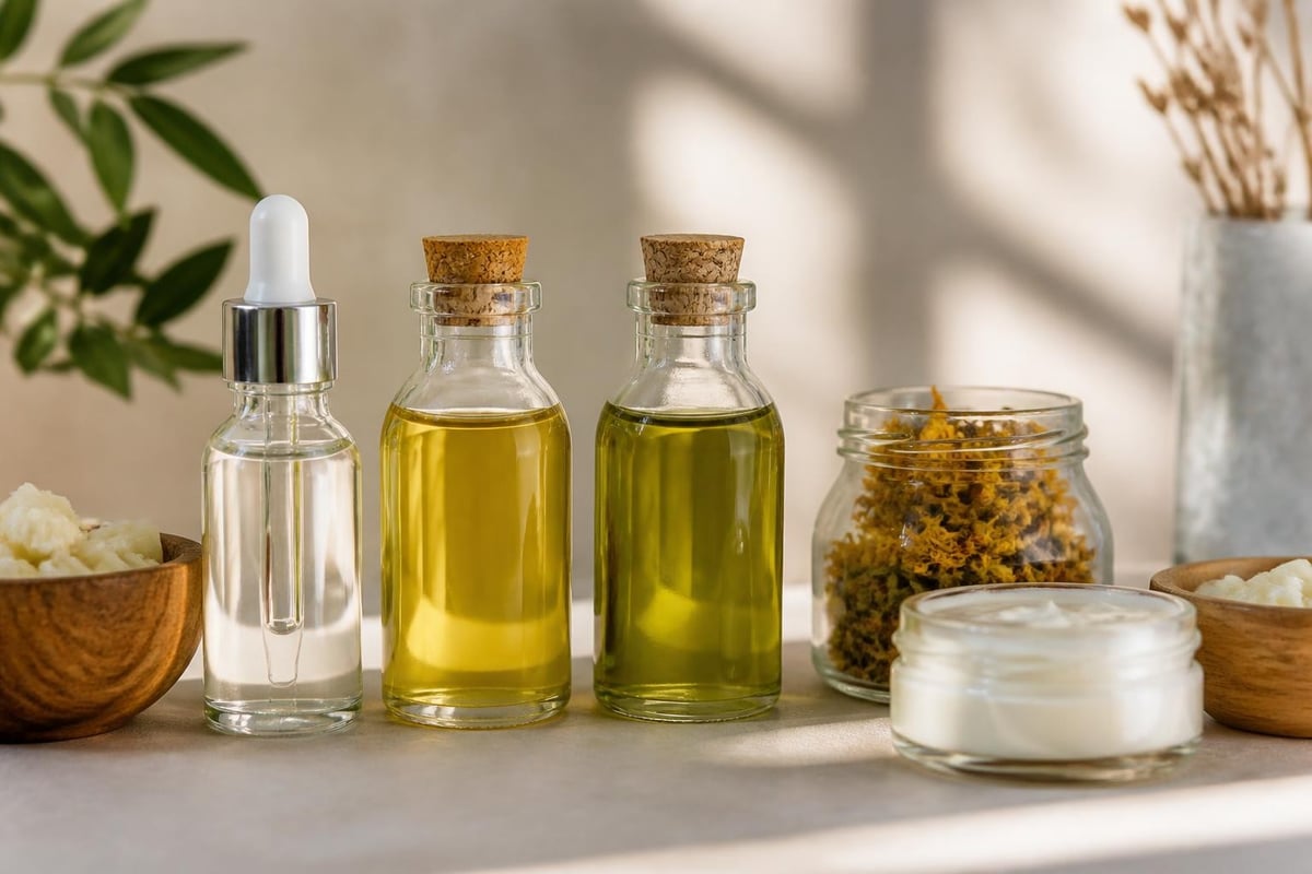 Plant-based moisturiser ingredients