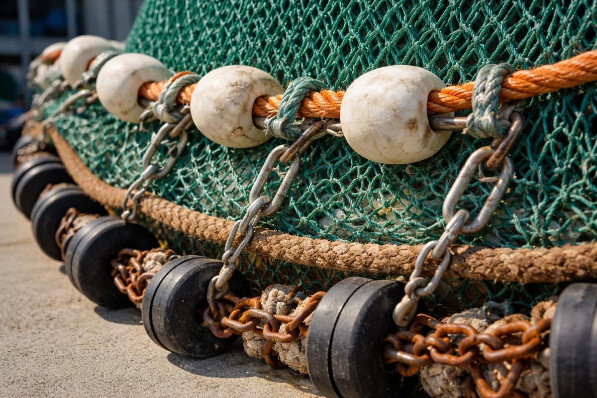 Components of commercial fishing tackle