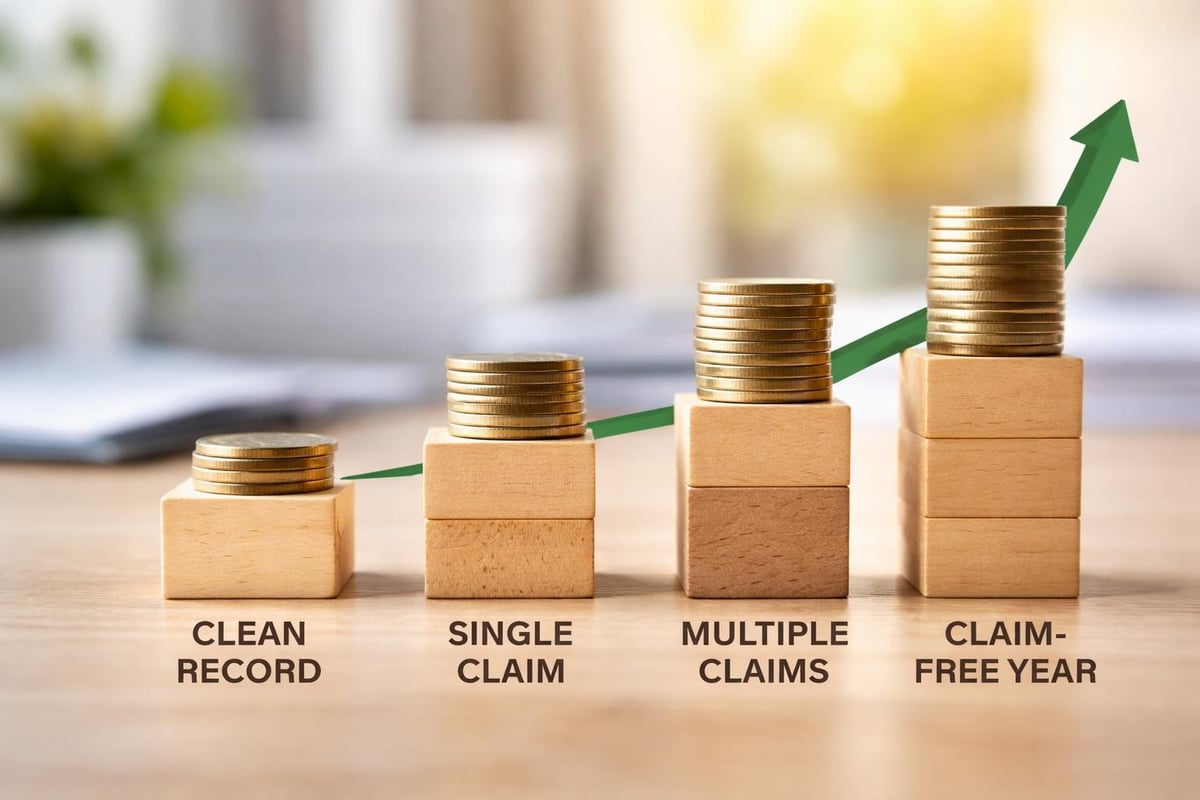 Claims history impact on insurance pricing