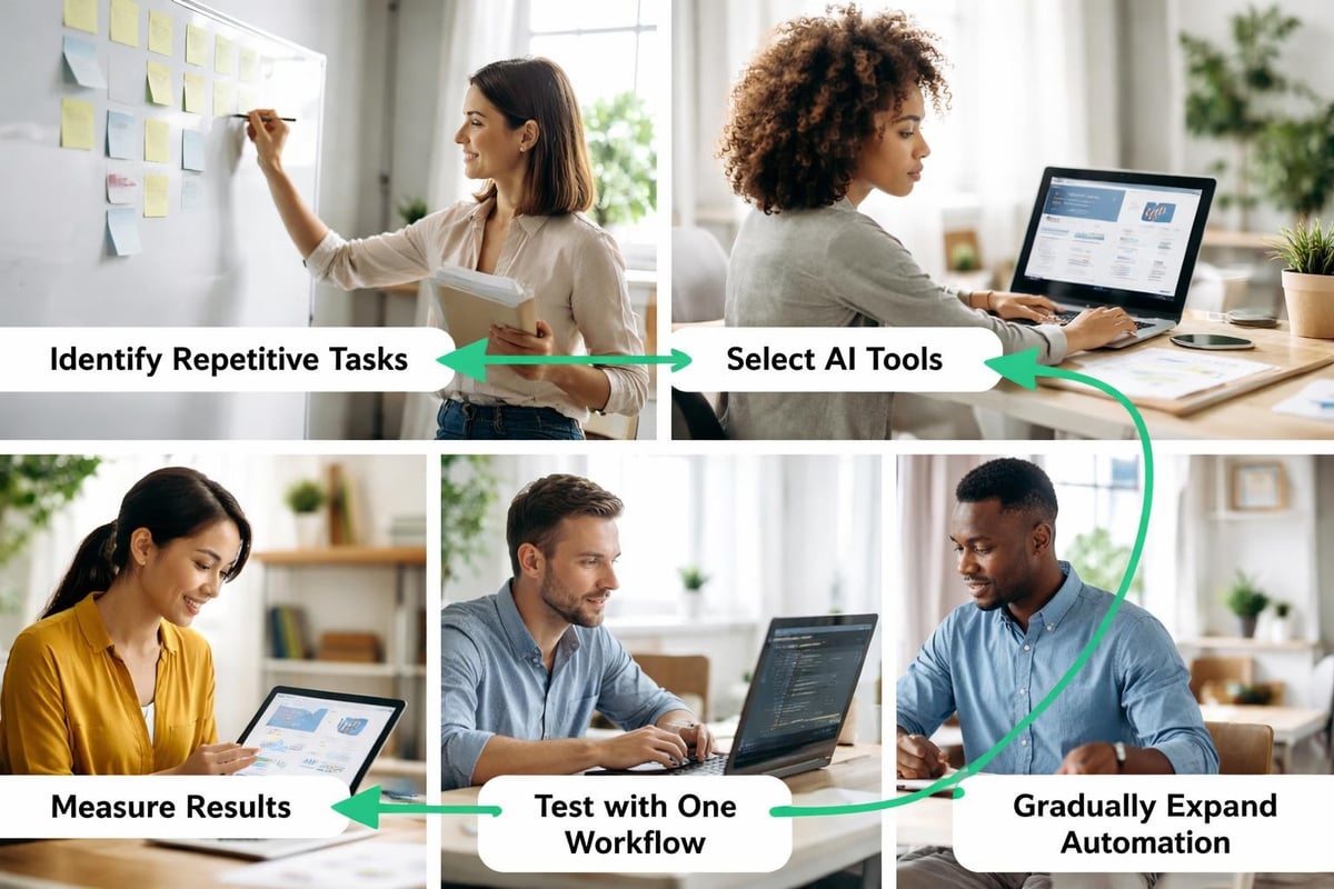 AI automation implementation steps