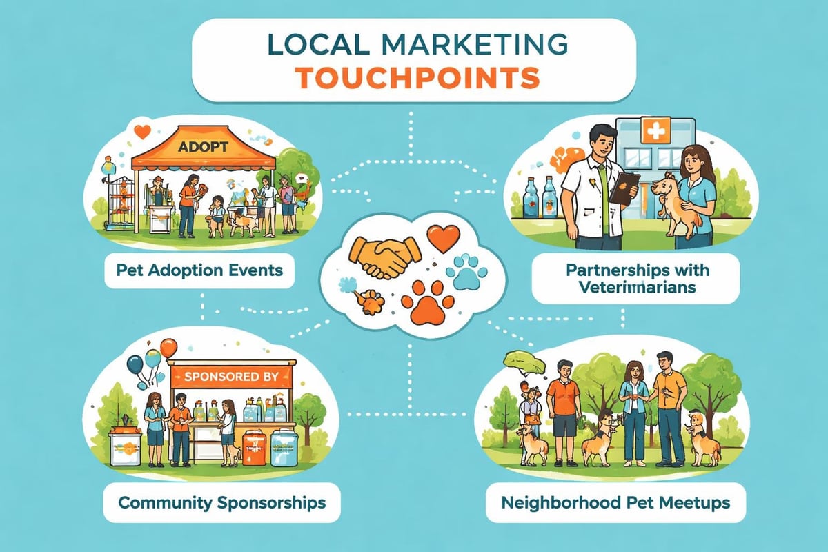 Local pet business community engagement