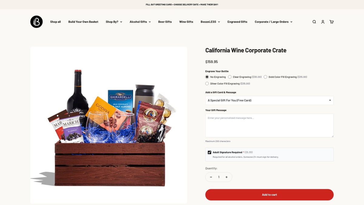 7 Unique Corporate Gift Baskets to Impress Clients in 2026 - California Wine Corporate Crate