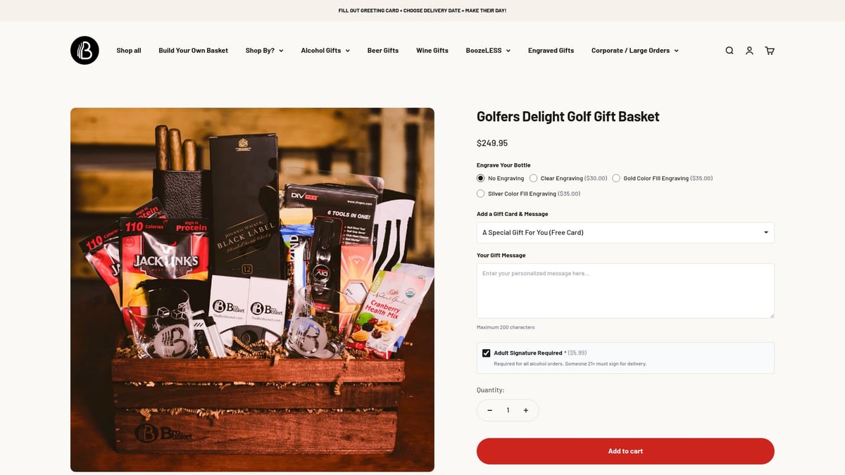 7 Unique Corporate Gift Baskets to Impress Clients in 2026 - Golfers Delight Golf Gift Basket