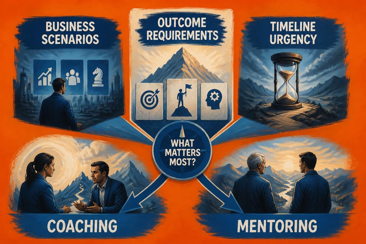 When to use coaching versus mentoring