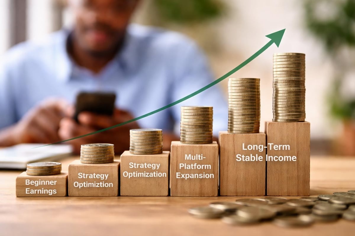 Survey income progression