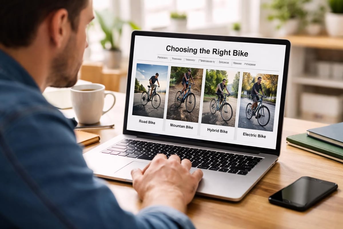Bicycle selection decision tree