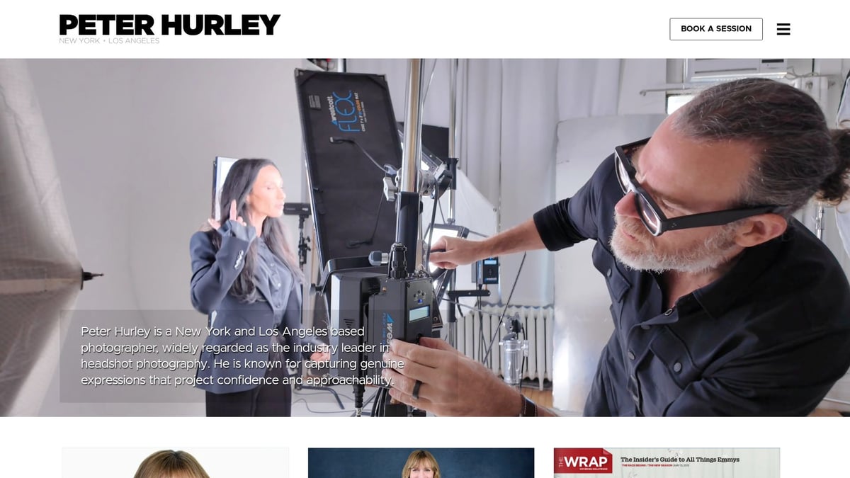 9 Essential Photographers for Headshots to Book in 2026 - Peter Hurley, New York City