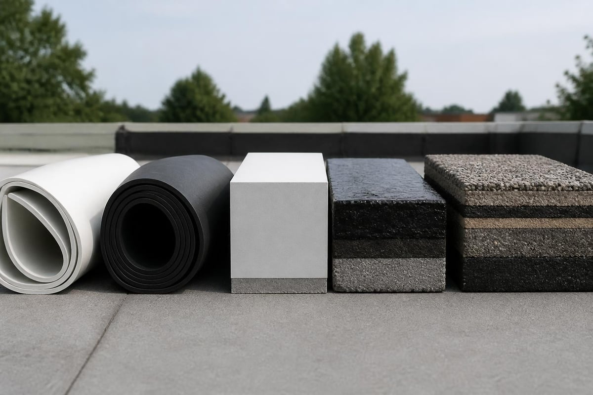 Flat roof membrane materials comparison
