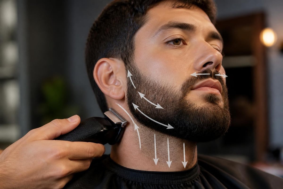 Beard trimming technique
