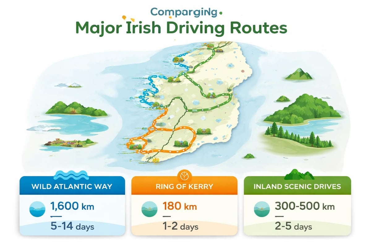 Irish roadtrip route planning