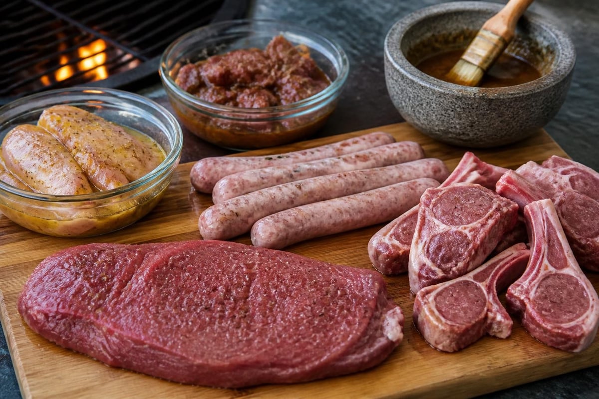 South African braai meat preparation