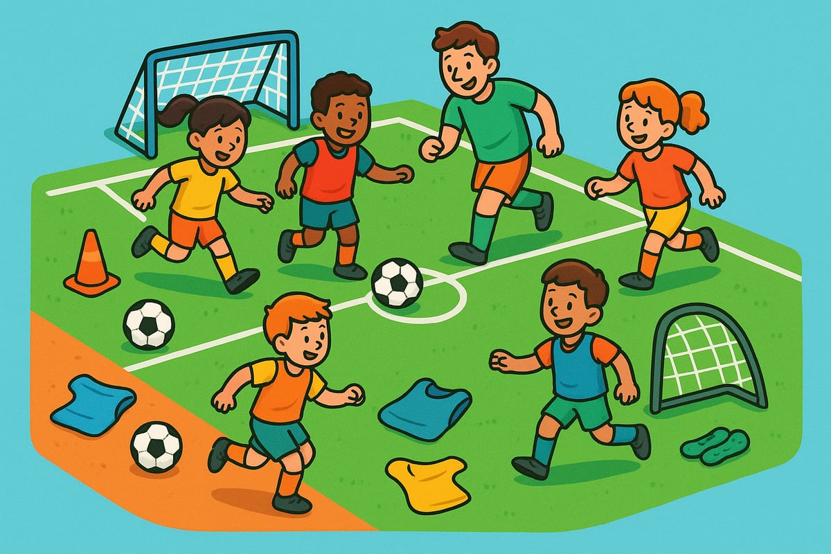 Équipements et terrains pour le football petit