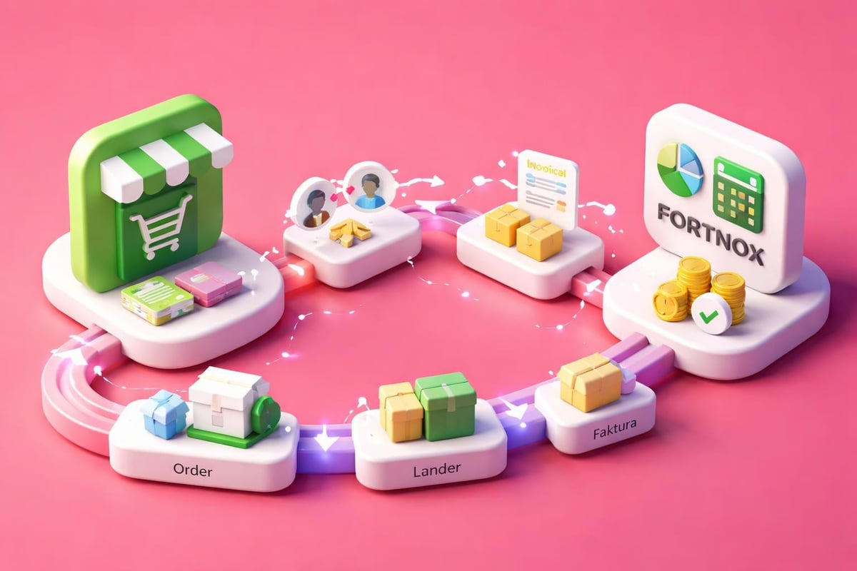 Automated workflow Shopify to Fortnox