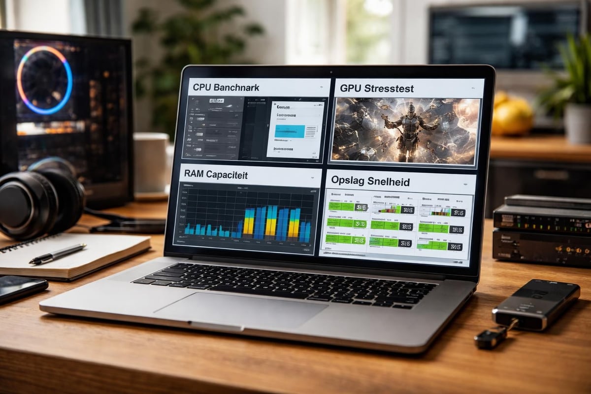 Laptop benchmark testing process