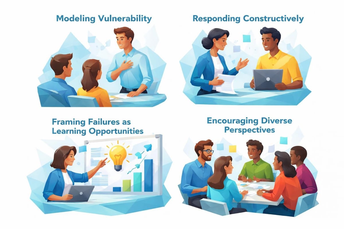 Psychological safety leadership behaviors