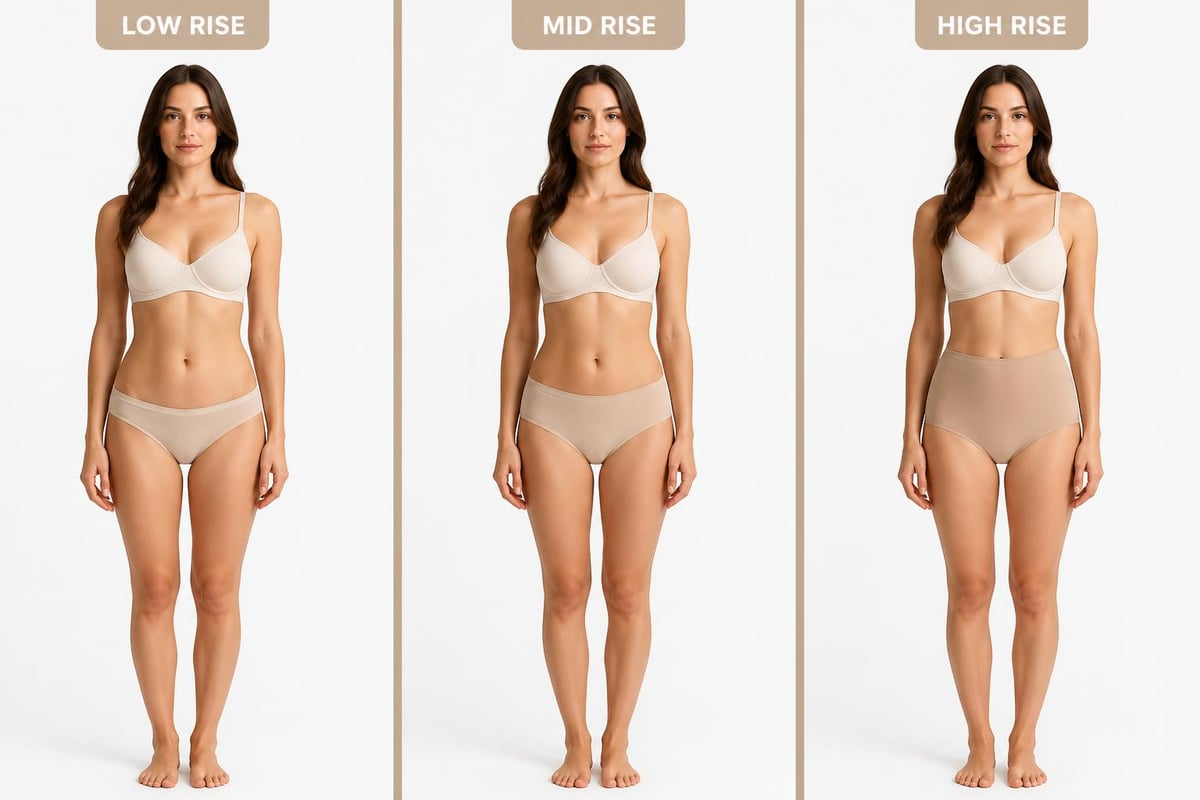 Panty rise comparison