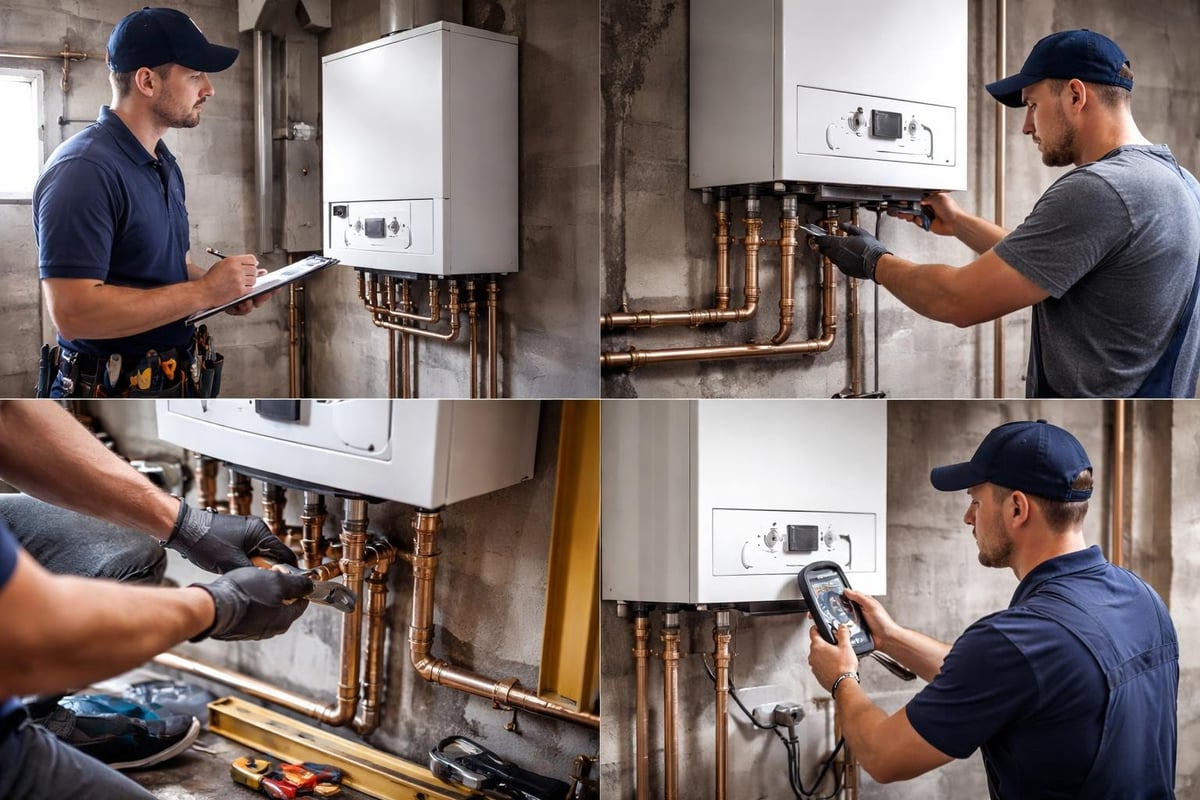 Boiler installation process