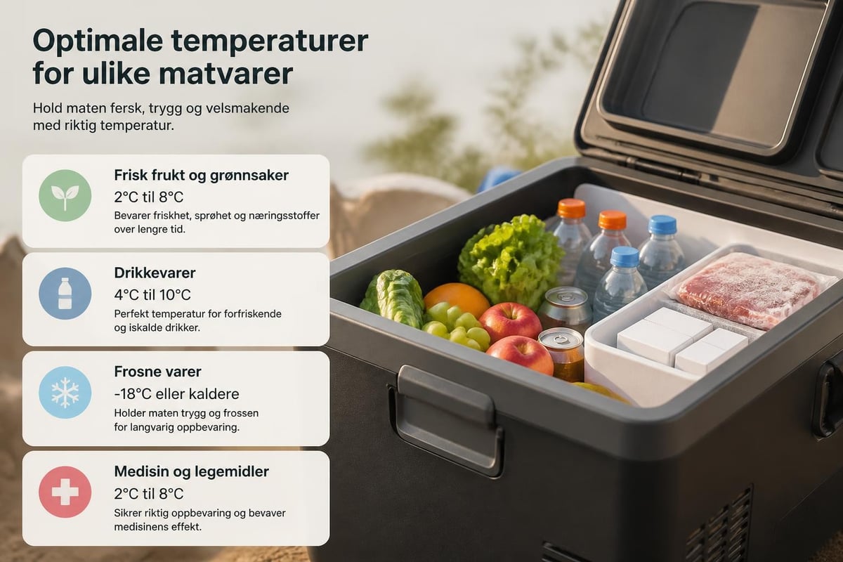 Temperature zones and food storage