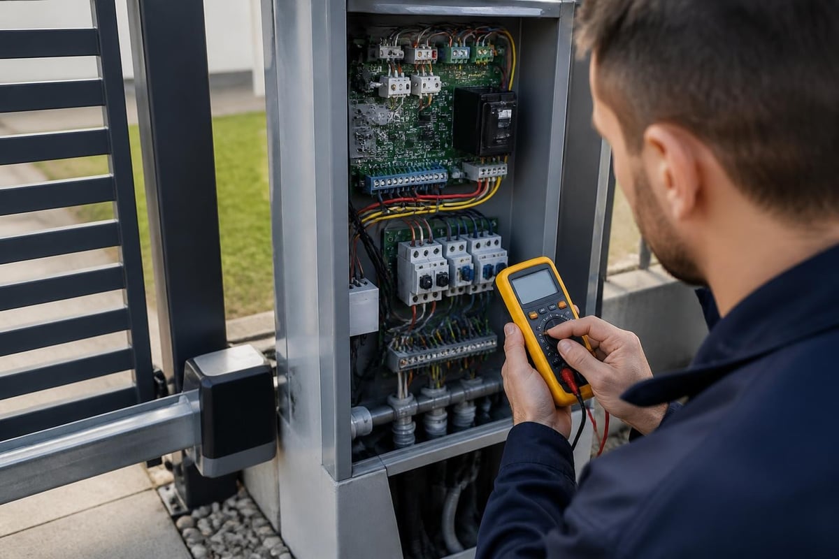 Gate electrical system diagram