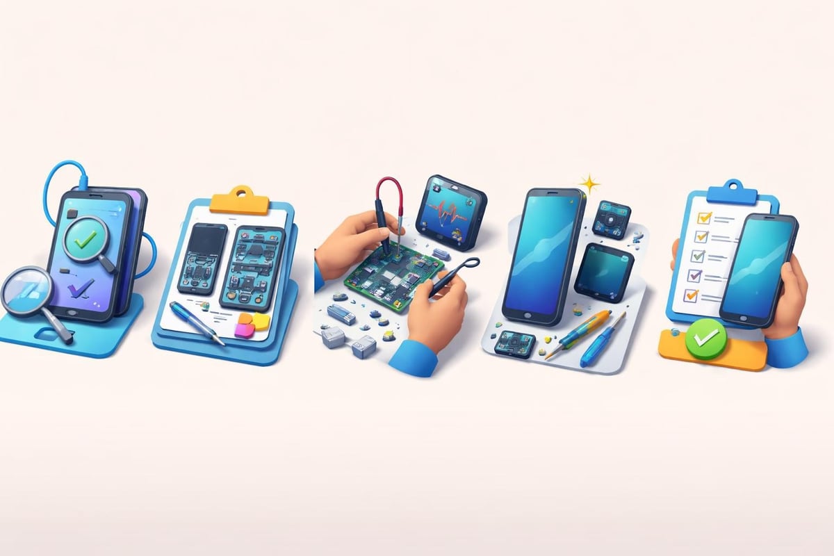 Professional DS Lite repair process