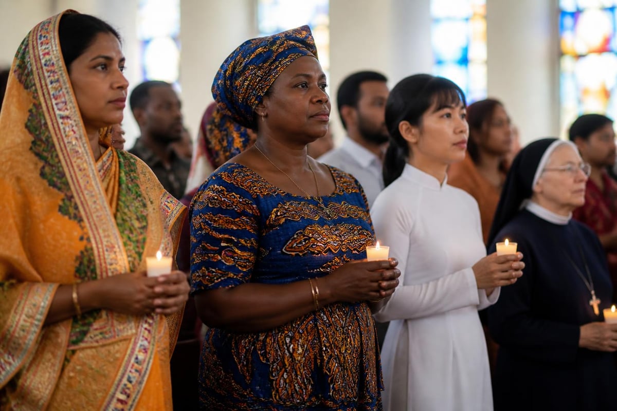 Global diversity of female saints