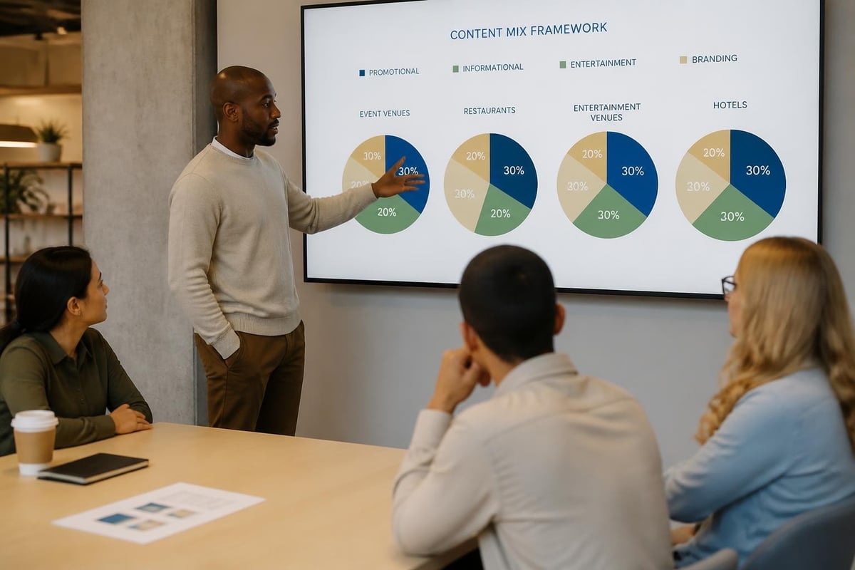 Digital signage content categories