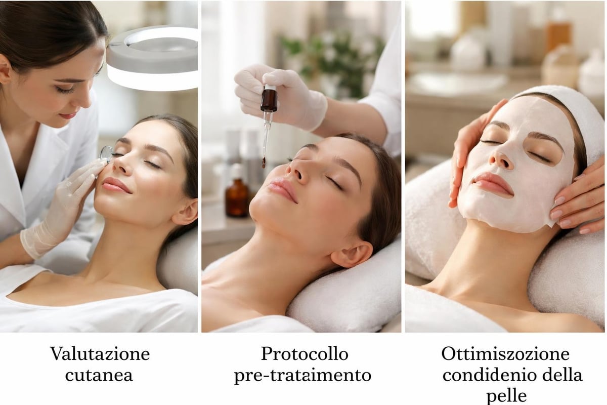 Preparazione trattamento viso