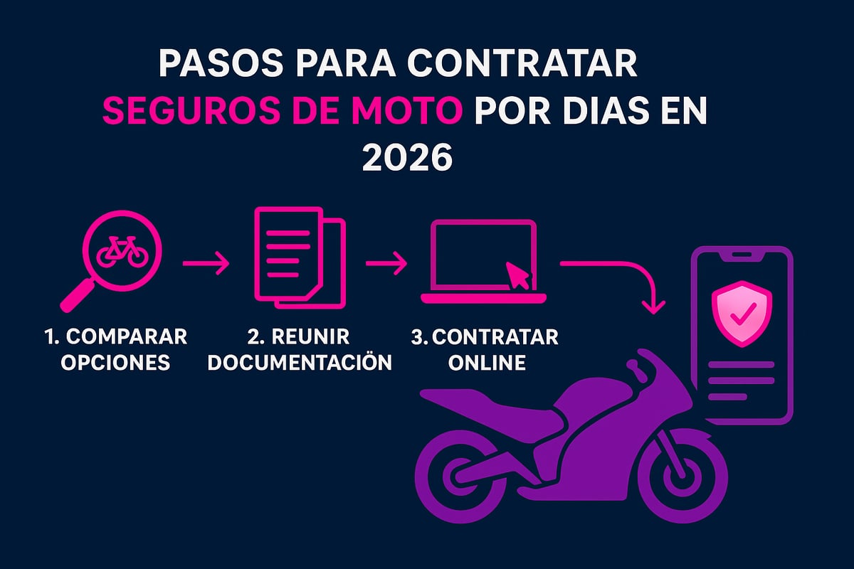 Pasos para contratar un seguro de moto por días en 2026