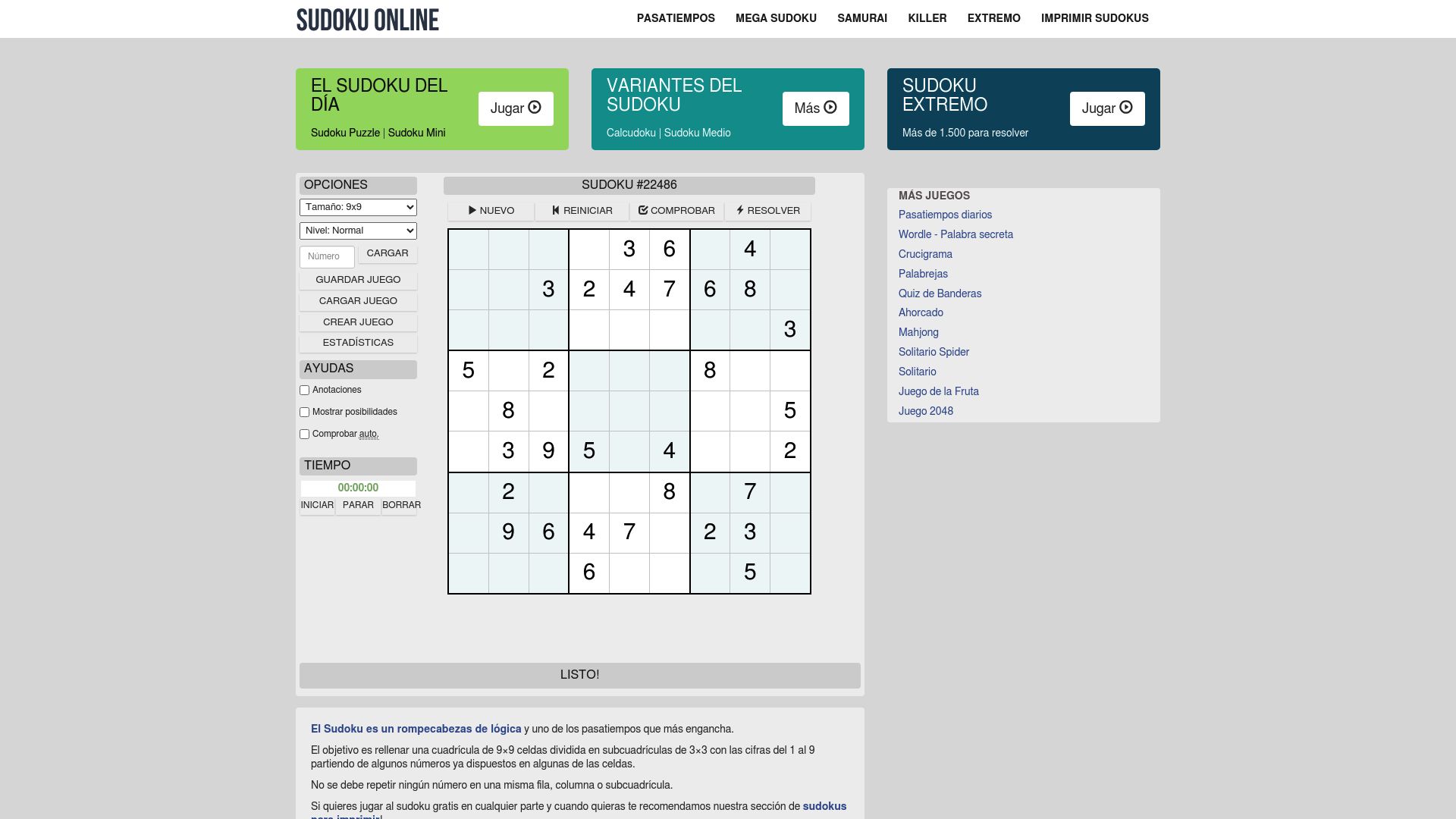 7 Best Free Sudoku Website Picks for 2025 - Sudoku Online