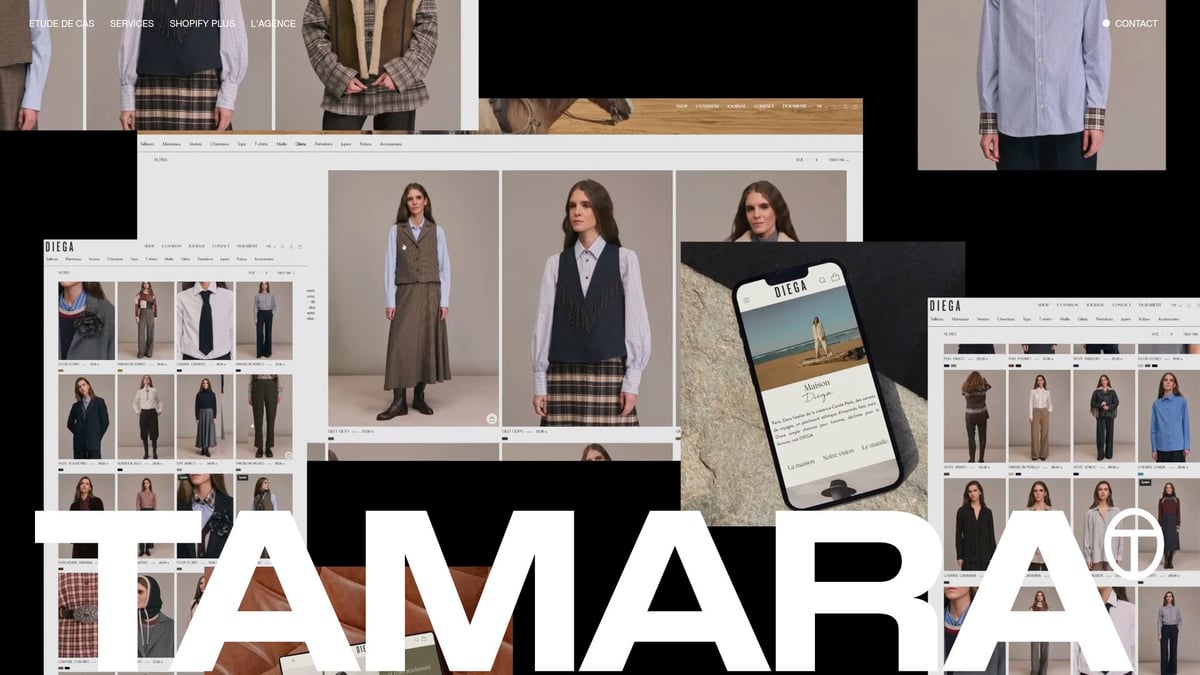 7 Idées Inspirantes De Site Shopify À Découvrir En 2026 - Tamara Agency – Créez Votre Boutique Shopify Sur-Mesure