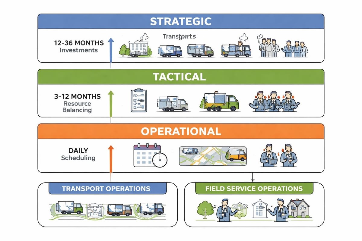 Three-tier capacity planning framework