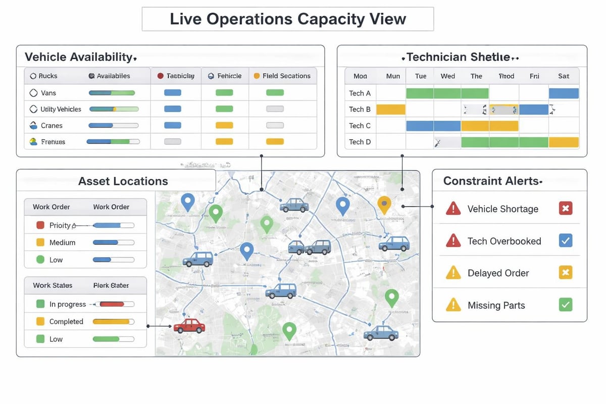 Real-time capacity dashboard