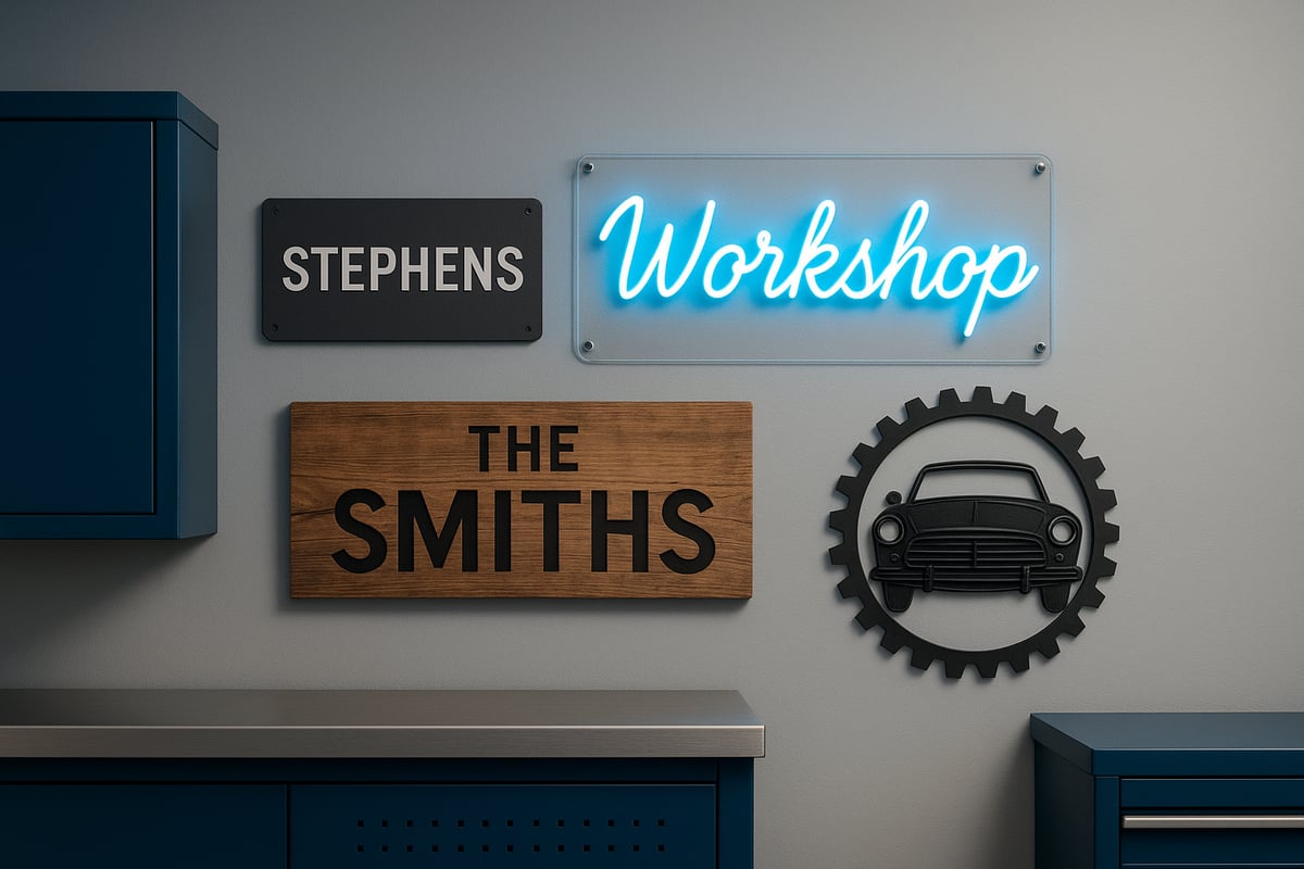 Types of Custom Garage Signs: Materials, Styles, and Options