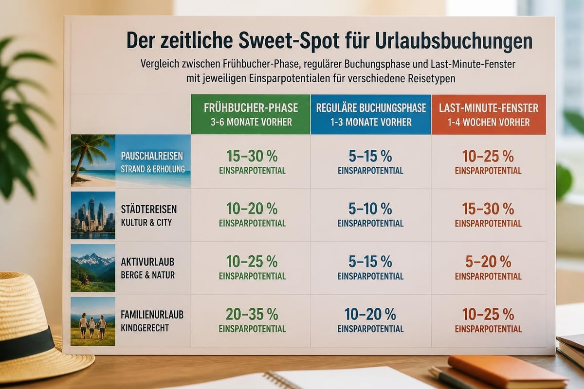 Optimaler Buchungszeitraum
