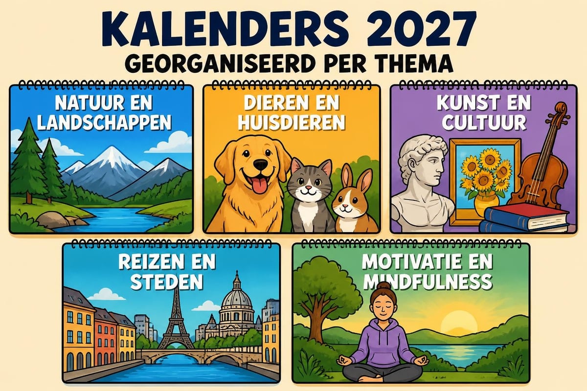 Thematische kalenderopties voor verschillende interesses