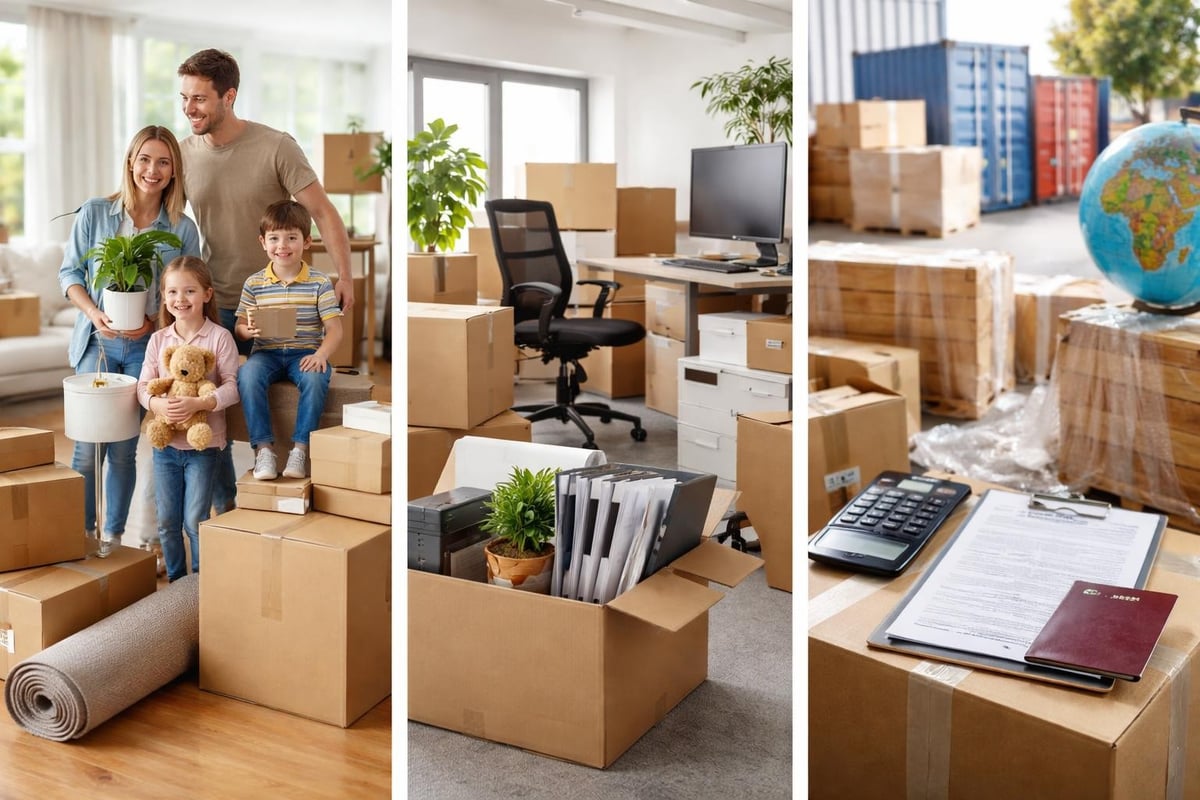 Types de déménagements