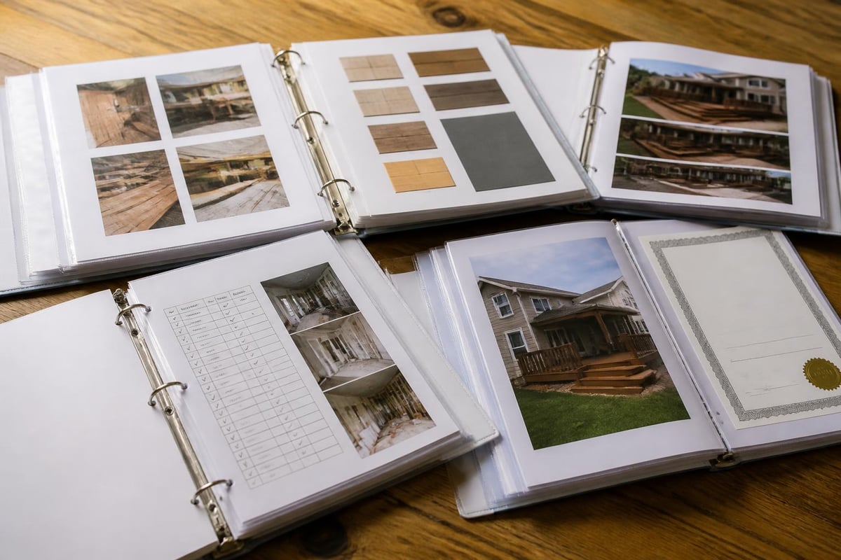 Residential roofing project documentation