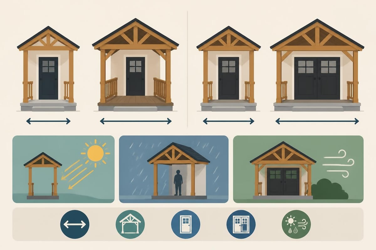 Porch design configurations