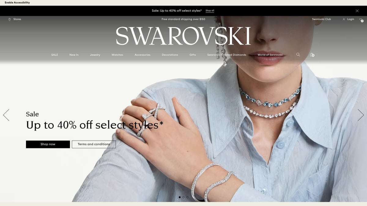 7 Must-Have Trendy Dangle Earrings Para Brillar en 2026 - Swarovski Millenia Drop Earrings