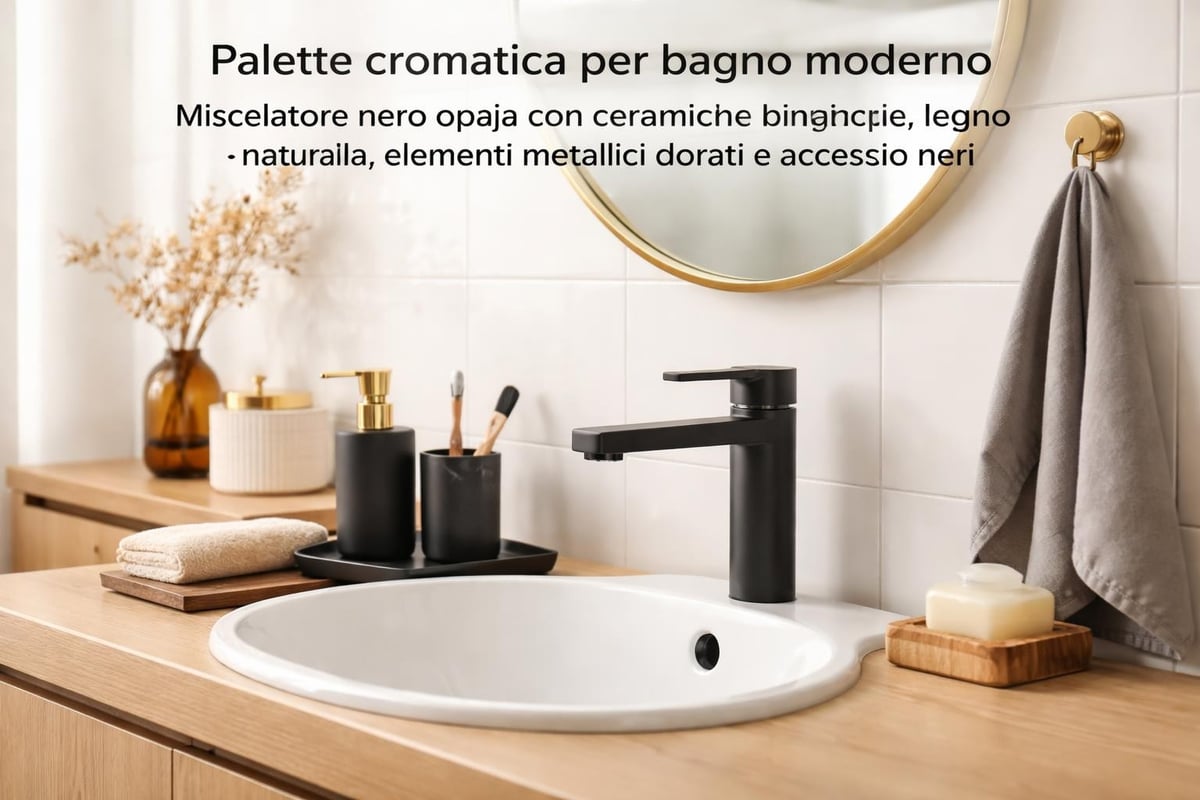 Schema coordinamento colori bagno