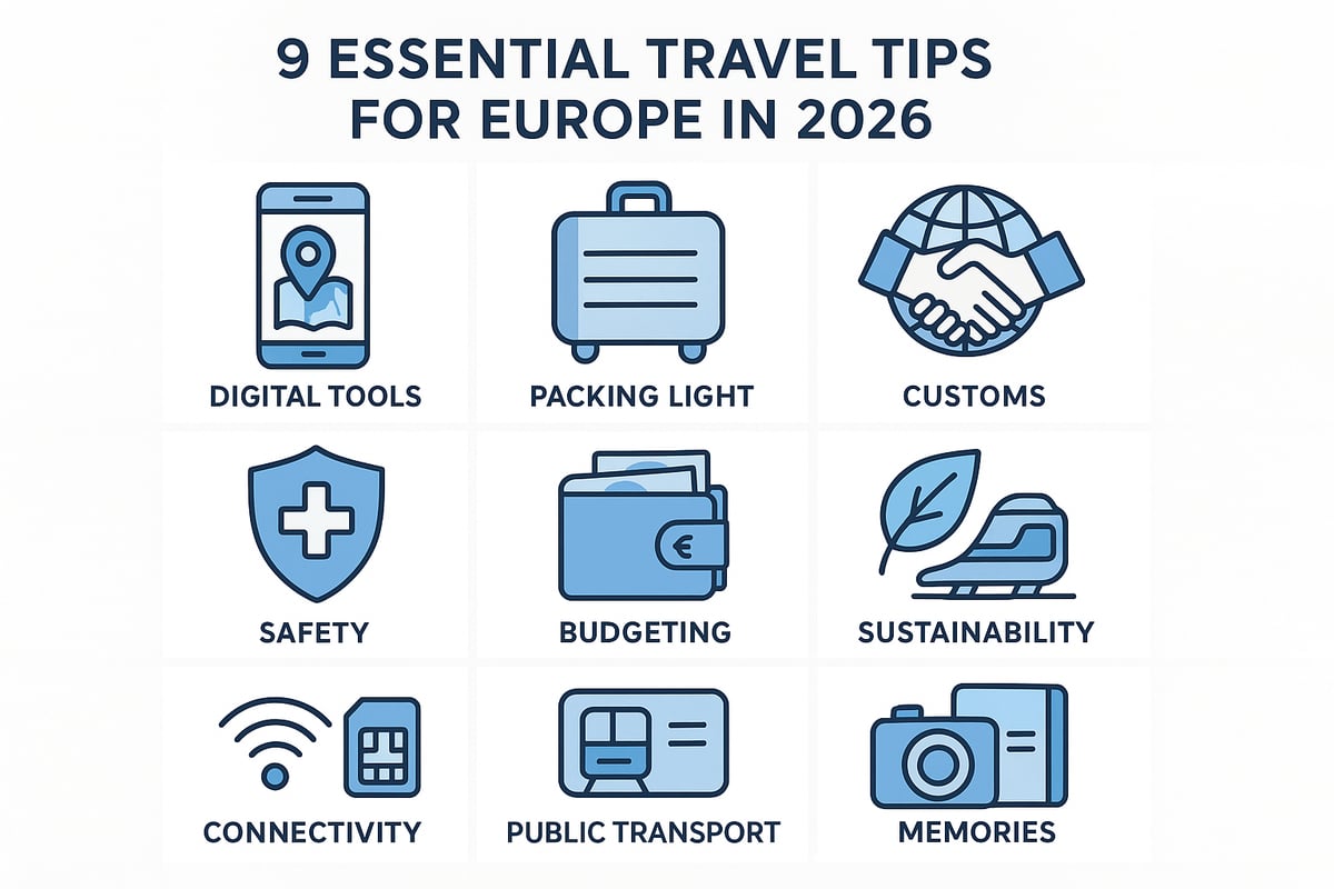 9 Essential Travel Tips for Europe in 2026