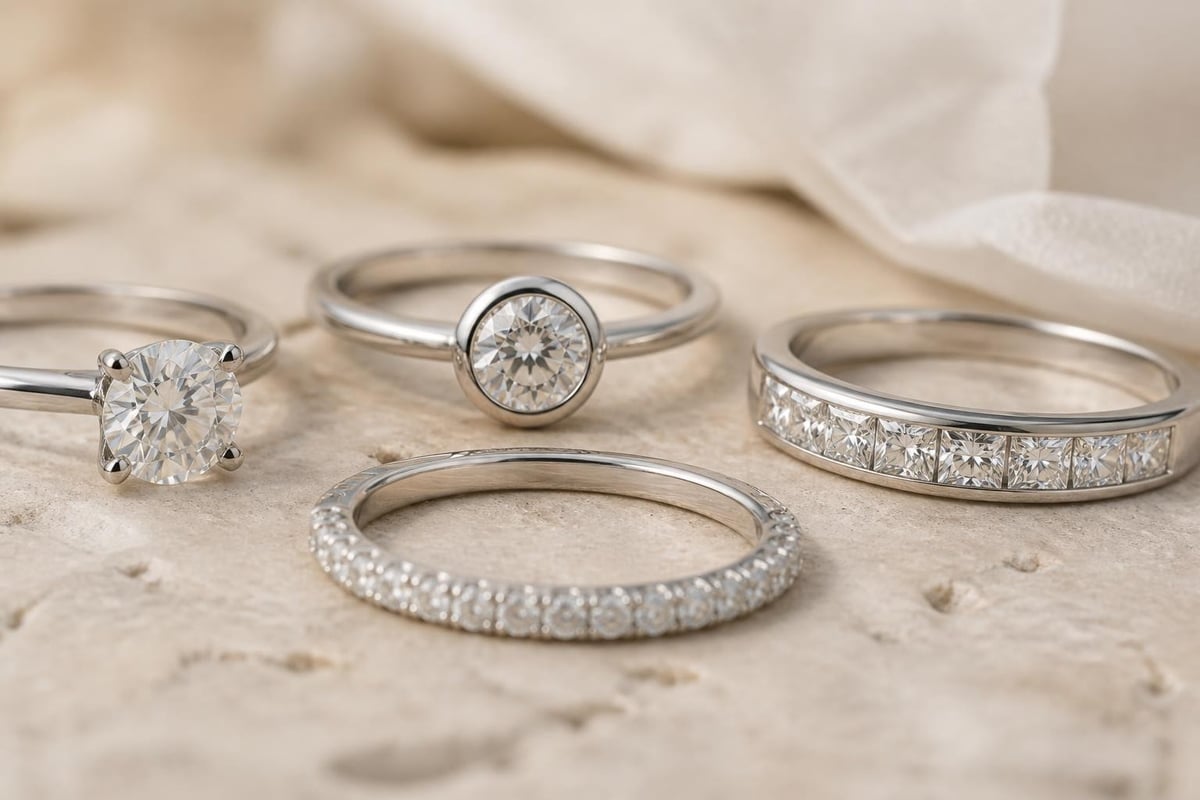 Diamond setting techniques